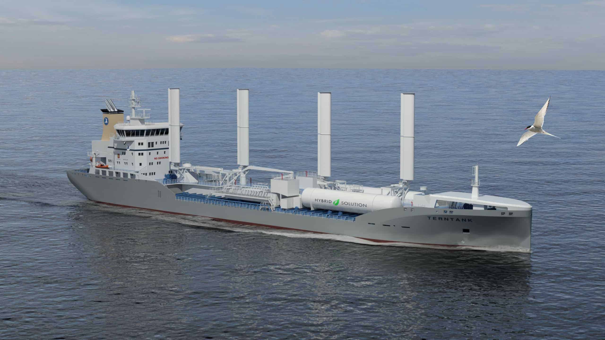 Terntank 15,000 DWT Hybrid tanker with Auramarine Methanol supply system Terntank 15,000 DWT Hybrid tanker
